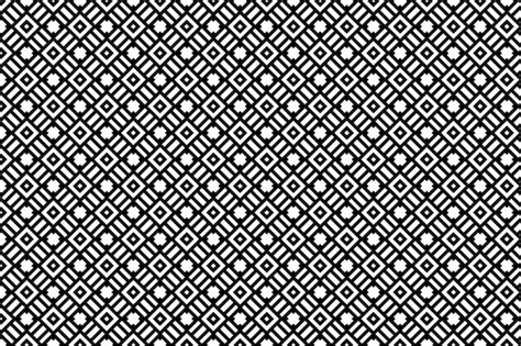 Premium Photo | A black and white pattern with a square design.