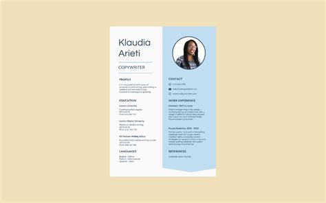 Freelancer Modern Resume Template Ramsy Templatemonster