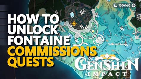 How To Unlock Fontaine Commissions Genshin Impact Youtube