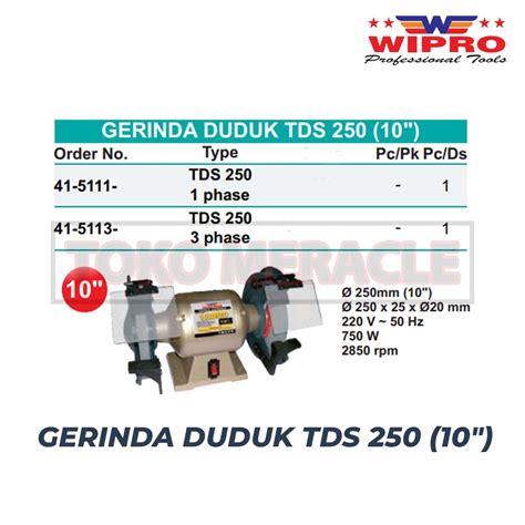 Jual Wipro Gerinda Duduk Tds Bench Grinder Mesin Grinding