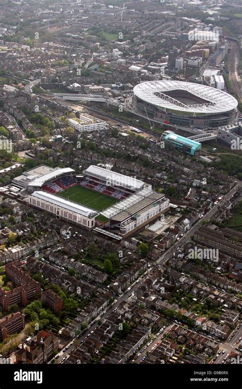 Aerial Views Of London An Aerial View Of Highbury As Arsenal Play