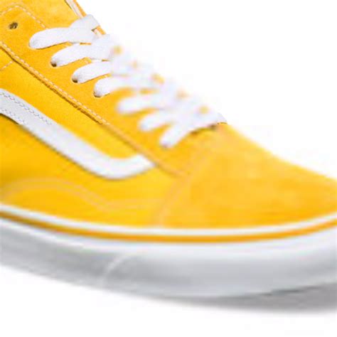 Vans Old Skool Suede Canvas Yellow & White - Sugar Cayne