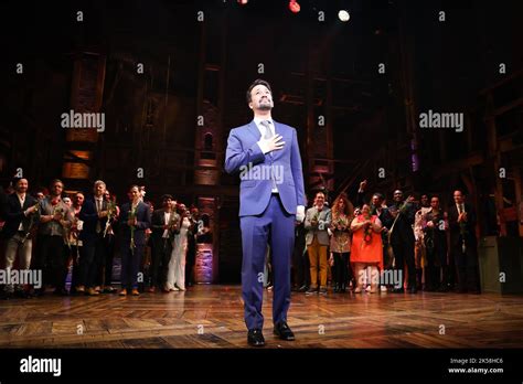 Hamilton cast on stage hi-res stock photography and images - Alamy