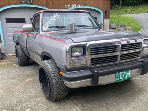 1991 Dodge D250 Wheel Offset Aggressive 1 Outside Fender Stock 1232873 Arkon Off Road