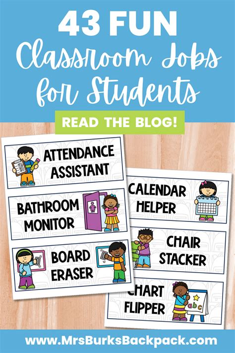 Classroom Jobs Chart Made Easy: Ideas for Elementary Teachers