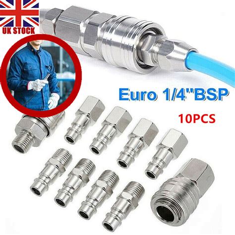 X Euro Air Line Compressor Fittings Connector Quick Release Bsp