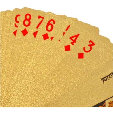 K Gold Foil Plated Playing Cards Property Room