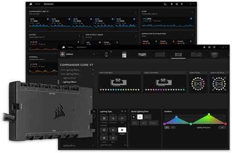 Hydro X Series Icue Xh I Rgb Pro Custom Cooling Kit Black