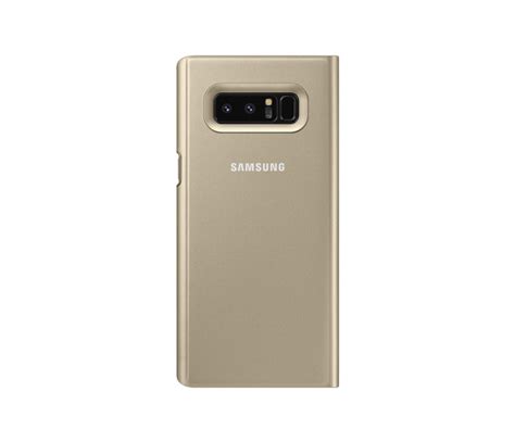 Samsung Clear View Standing Cover Galaxy Note Gold Etui I Obudowy