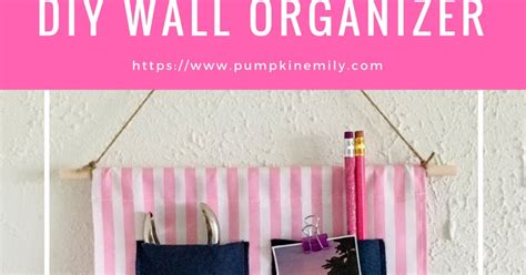 Diy Fabric Wall Organizer With Pockets