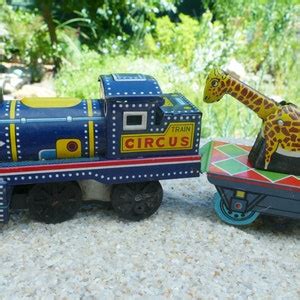 Tin Litho 1950's Toy Circus Train Coaches Japan - Etsy