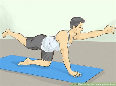 3 Ways To Do The Tabletop Twist Pose Wikihow