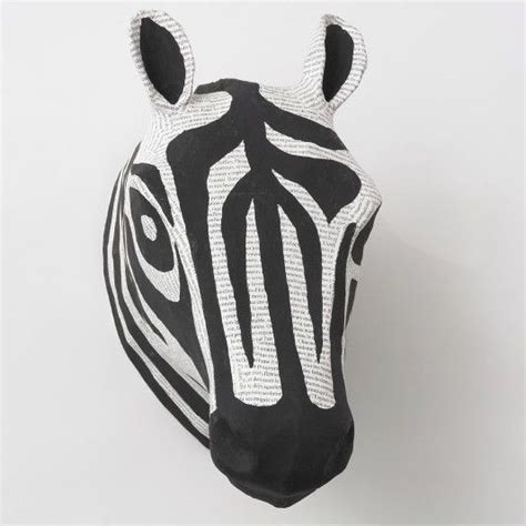 Whimsical Zebra Head Animal Hanging Wall Decor Bedroom Art Nursery