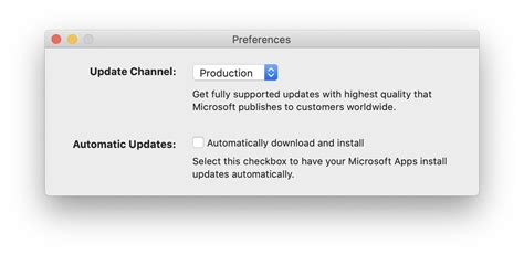 how to turn off microsoft autoupdate on mac