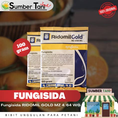 Fungisida Ridomil Gold Mz Wg Isi Gram Syngenta Lazada Indonesia