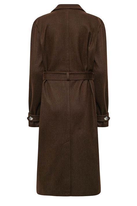 Lts Tall Womens Chocolate Brown Formal Trench Coat Long Tall Sally