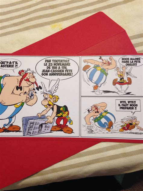 Asterix Party Invitation