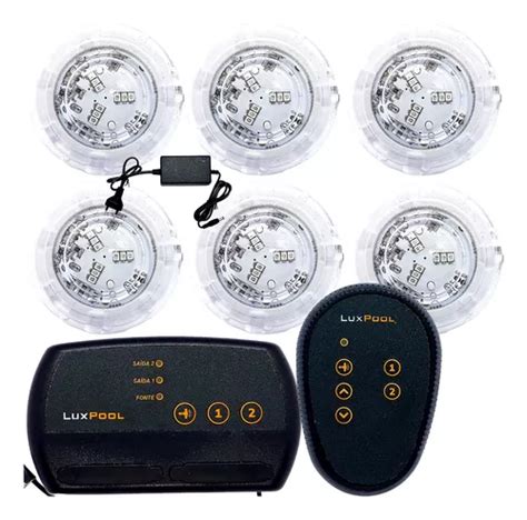 Automação Piscina Modulo Rgb 2 Saídas 6 Leds Lux Pool