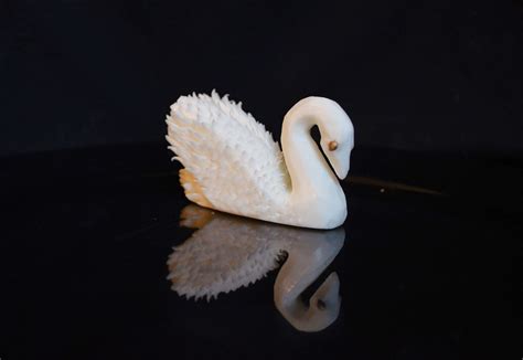 food carving ivelin stanchev: Soap Carving Swan by Ivelin Stanchev