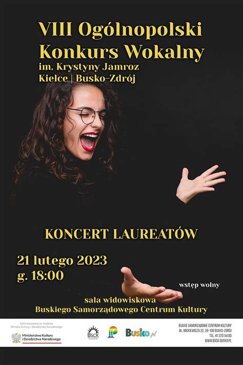 Koncert Laureat W Konkursu Wokalnego Im Krystyny Jamroz