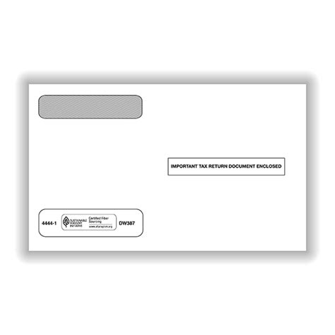 W-2 Envelopes | Double Window Envelope | Formstax