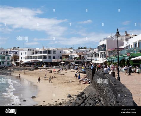 Playa Blanca Spain March 26th 2022 Playa Blanca Touristic Town In