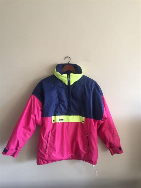 Far West Gore Tex Pullover Ski Jacket Neon Snowboarding Etsy Canada