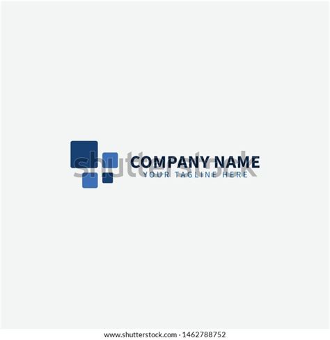 Blue Technology Logo Editable Business Service Stock Vector (Royalty ...