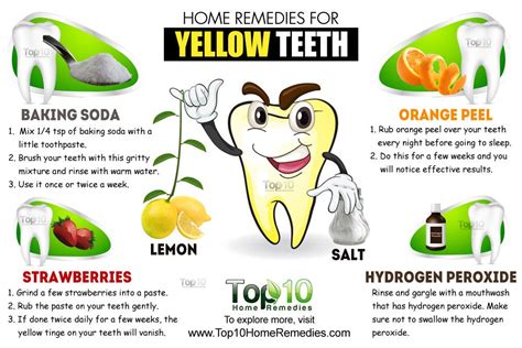 Home Remedies For Yellow Teeth Top 10 Home Remedies