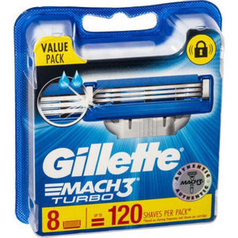 Gillette Mach 3 Razor Blades Turbo Cartridge Reviews Black Box