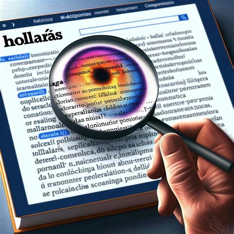 Qué definición tiene hollarás de acuerdo al Wikcionario Segun la Biblia