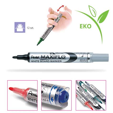 Marker Pentel MWL5S MAXIFLO do tablic suchościeralnych Daxer B2B