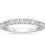 K White Gold Delicate Antique Scroll Diamond Ring With Delicate