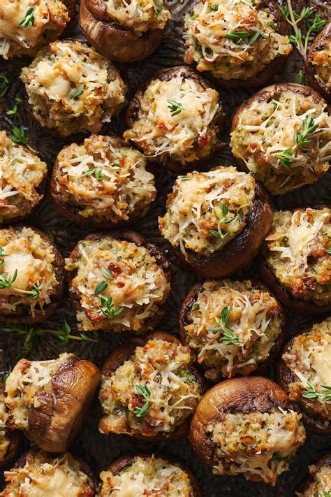 Stuffed Mushrooms With Italian Sausage Baker By Nature