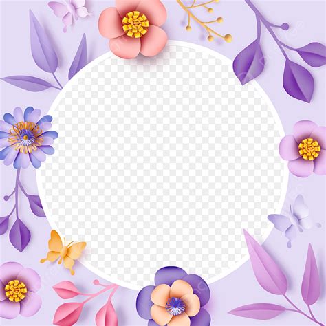 Paper Cut Butterfly PNG Picture, Paper Cut Floral Facebook Avatar ...