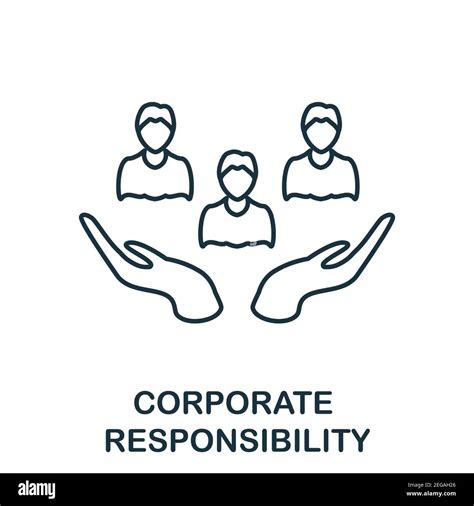 Corporate Responsibility Icon Simple Element From Management