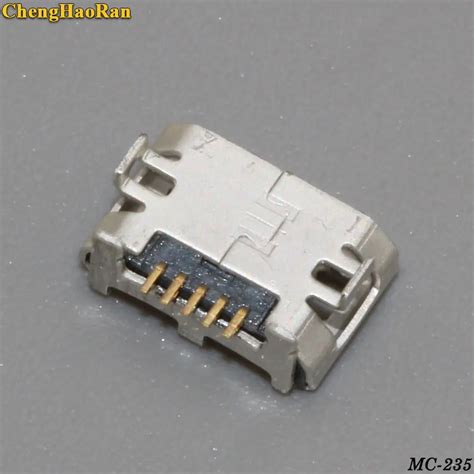 Chenghaoran conector micro usb 10 peças telefone móvel entrada usb