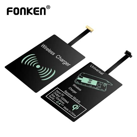 FONKEN cargador inalámbrico Qi receptor de carga Micro USB tipo C Qi