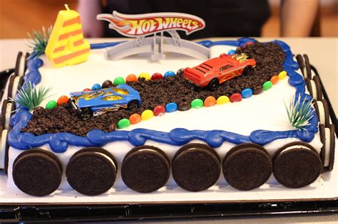 Great Image Of Hot Wheels Birthday Cake Davemelillo
