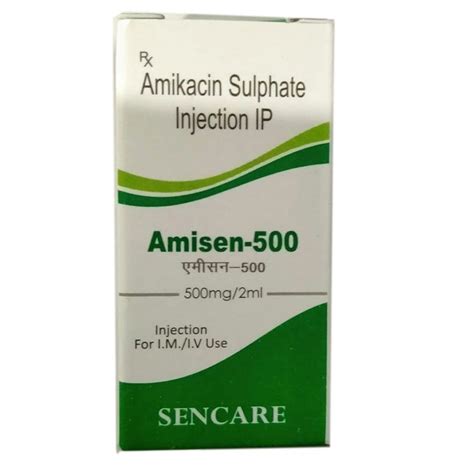 Amisen 500 Amikacin Sulphate Injection IP At Rs 20 Box Pharmaceutical