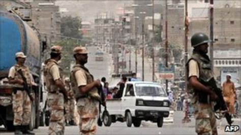 Pakistan Troops Take Control Of Karachi After Violence Bbc News