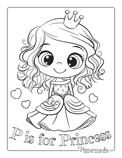 Free Princess Coloring Pages For Kids And Adults