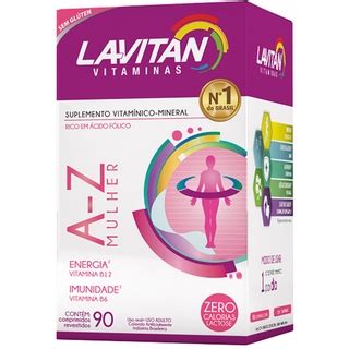 Lavitan Mulher Cps Vitamina Suplemento Vitam Nico Rosa Pink Shopee