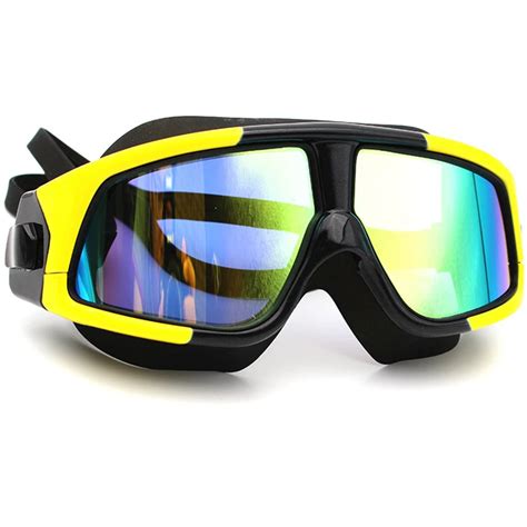 Adult Big Frame Big Lens Anti Fog Uv Shield Swimming Goggles Women Men