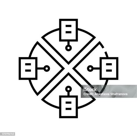 系統線圖示概念符號輪廓向量圖線性符號向量圖形及更多一組物體圖片 一組物體 下載 互聯網 Istock