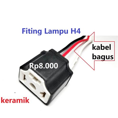 Jual Fiting Lampu H Soket Socket Hs Bohlam Motor Konektor Mobil