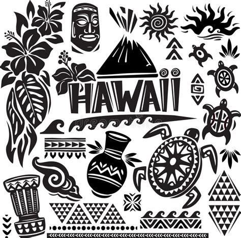 Letras Escritas Mano De Hawaii Ilustración del Vector Ilustración de