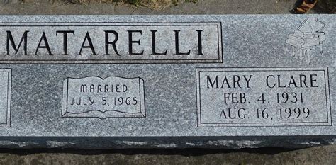 Mary Clare Ghiglieri Matarelli 1931 1999 Find A Grave Memorial