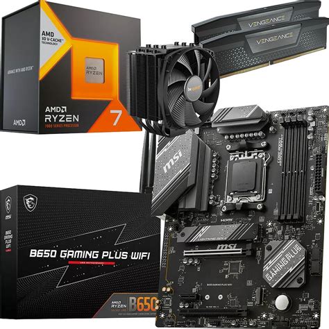 Kit évo Ryzen 7 7800X3D B650 GAMING PLUS WIFI Dark Rock 4 32 Go