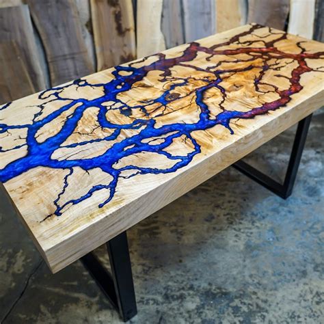 Lichtenberg Epoxy Table Etsy